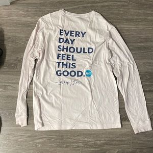 VINEYARD VINES EVERY DAY SHOULD FEEL THIS GOOD LONG SLEEVES WHALE SHIRT SMALL